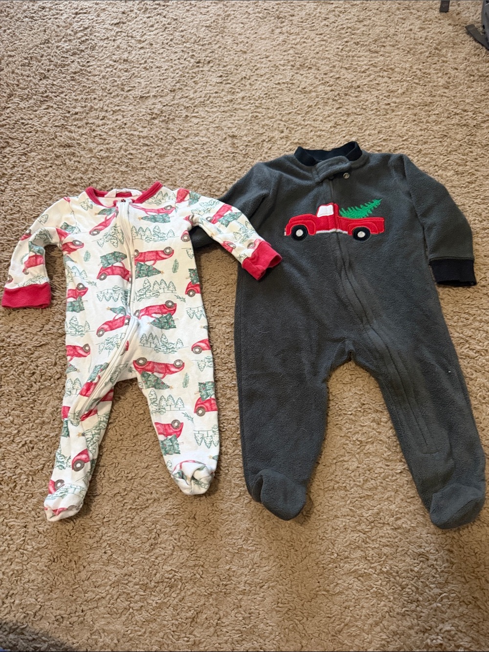 Kids Christmas truck pajamas